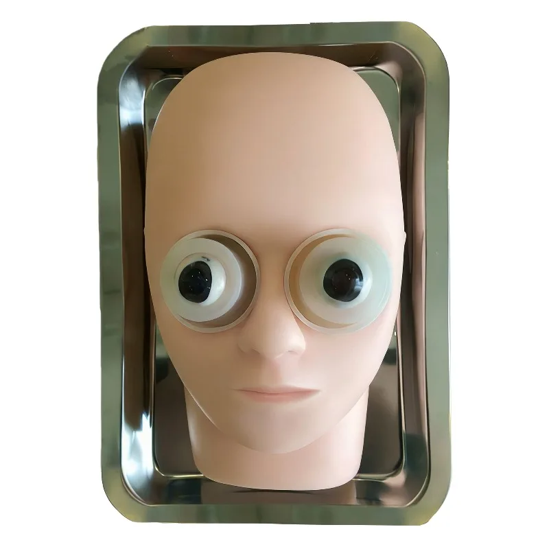 Ophthalmic Head Simulation Practice Model Eye Simulator Stand for Cataract Capsulorhexis Training&Ophthalmology Study