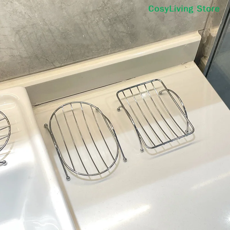 Soap Dishes Rust-resistant Saver Basket Stainless Steel Shower Soap Holder Case Brand For Bathroom Toilet Kitchen Accessories