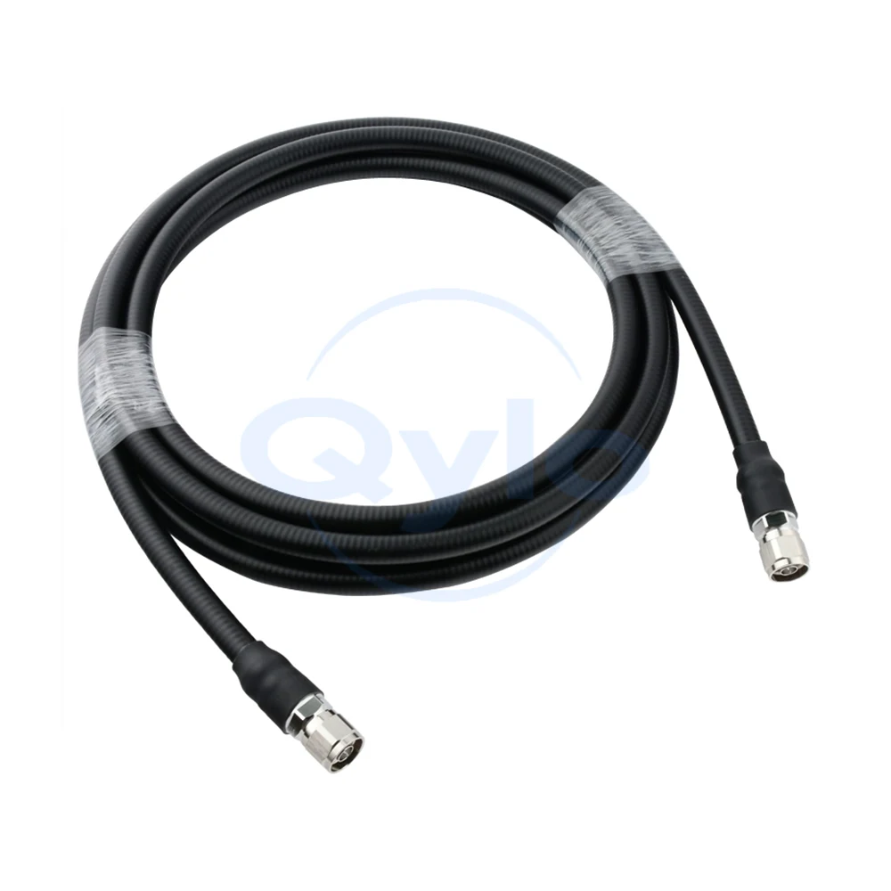50-9 1/2 Ultra-Flexible Feeder Patch Cable Dual N Head Amplifier 12 Connection Cable Dual Male Patch Cable 50-9 RF Cable (1 pcs)