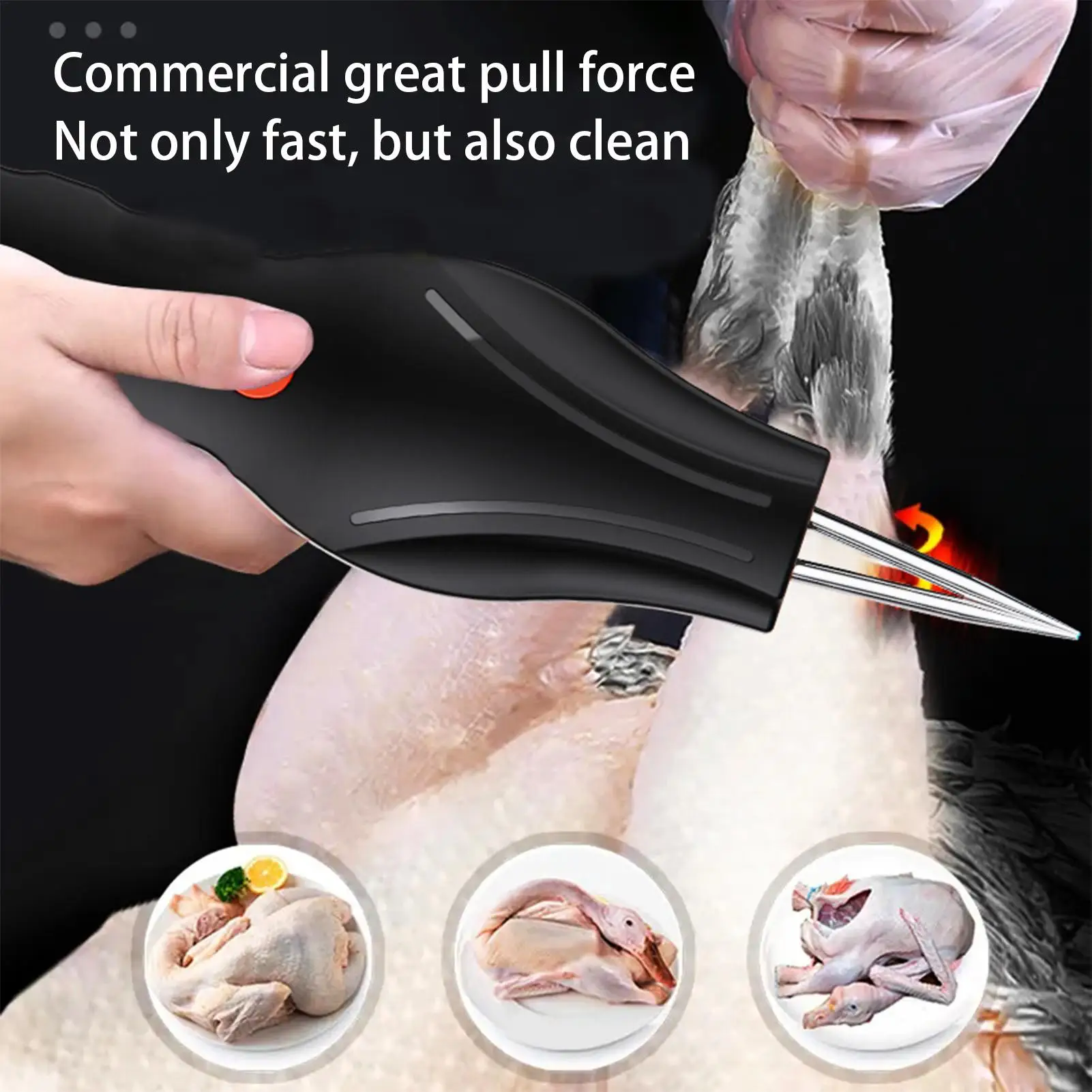 USB Electric Chicken Plucker Handheld Hair Plucker Quick Hair Removal Machine Electric Feathers Removal Processing Equipment