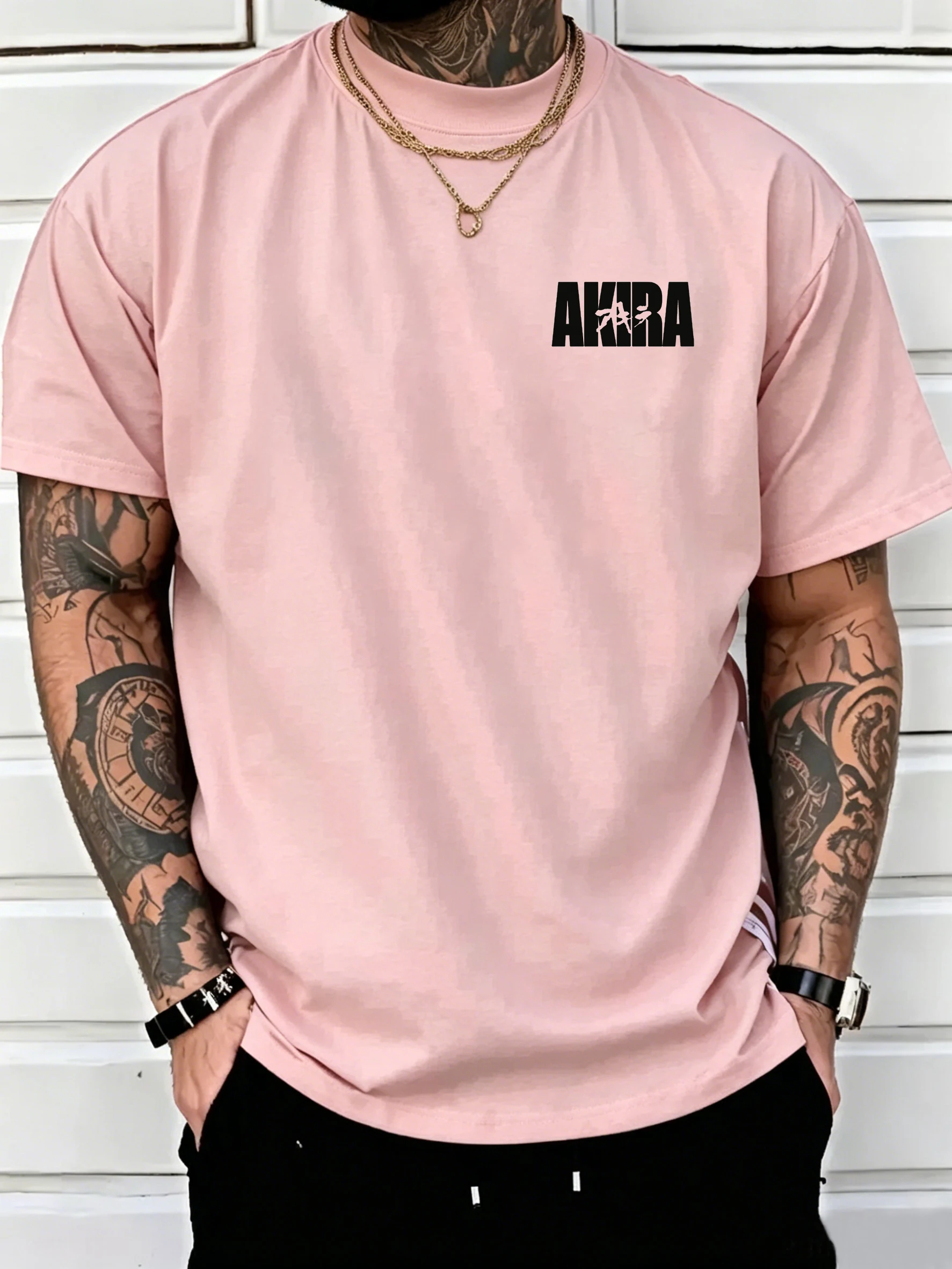 2026 Neues Trendiges Herren-Freizeit-T-Shirt Hochwertige 100% Baumwolle O-Ausschnitt Kurzarm Urban Fashion Muster-Print Tees Sommer-Oberteile