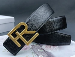 3.8cm High Quality Leather Men Belt Luxury Brand Designer Waistband Suit Jeans Formal Wear Famous Brand Waist Seal Belts