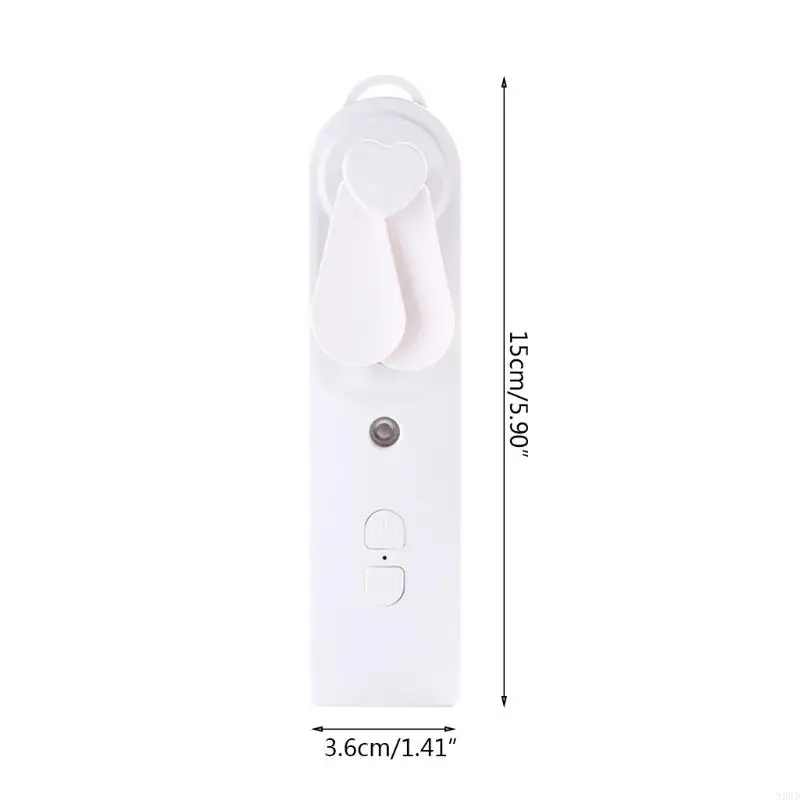 Quạt làm mát cầm tay ngoài trời USB quạt yên tĩnh có thể sạc lại với thiết kế phun nước N58D