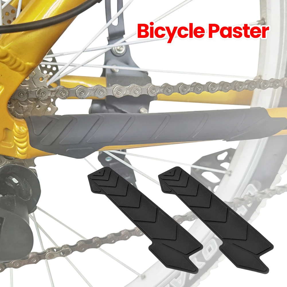 

Bicycle Frame Silicone Chain Protector Road Bicycle Paster Anti-Skid Push Guard Frame Cover Mountain Bike Accessories