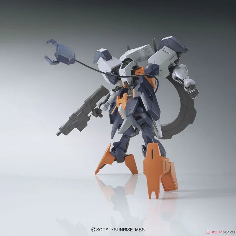 Bandai Gundam zestaw modeli do składania Anime rysunek HG IBO 1/144 HUGO figurka zabawki konstrukcyjne kolekcjonerskie ozdoby prezenty dla dzieci