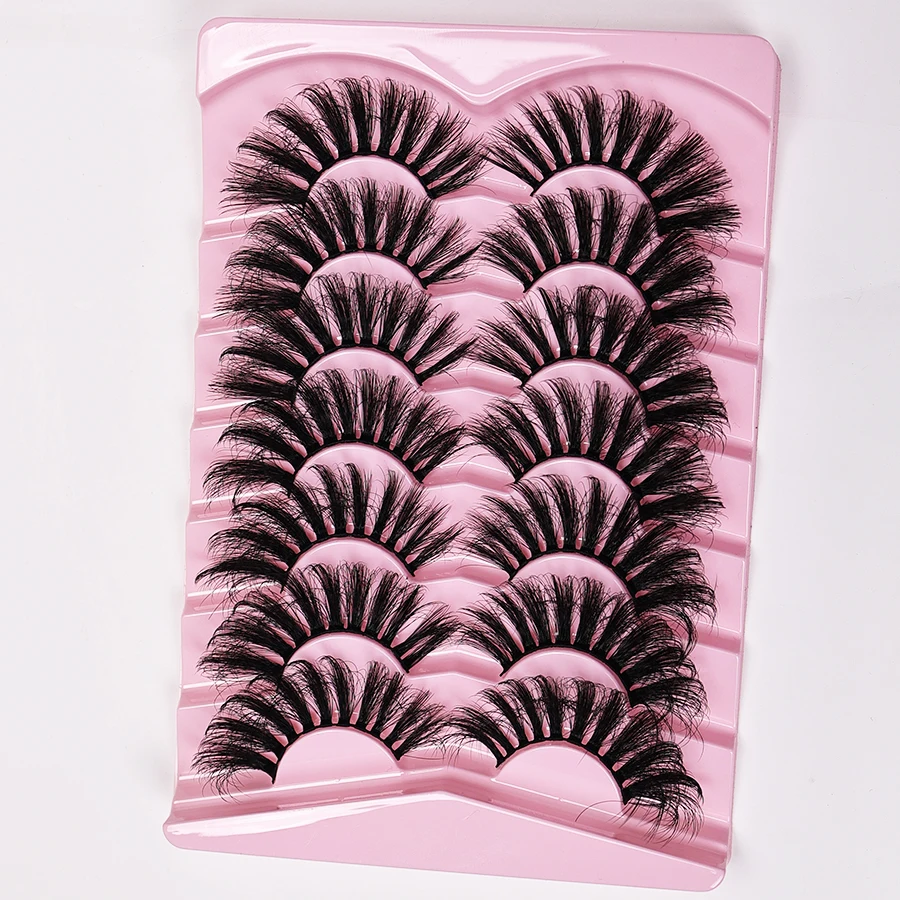 ファッショナブルで魅力的なつけまつげ 7 組、ナチュラル、カール、ふわふわ、毎日のメイクやデートのメイクに最適です。