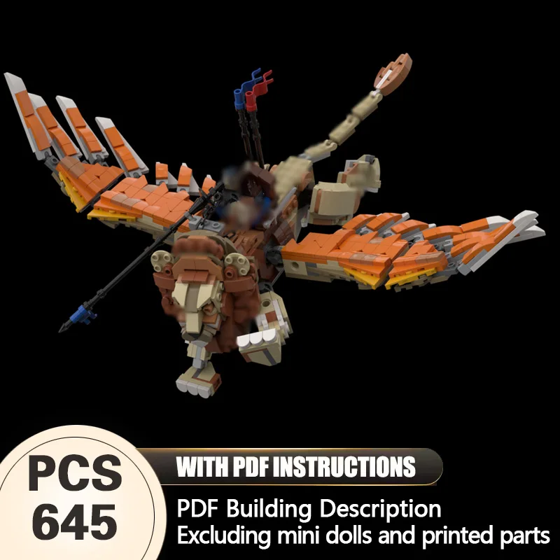 

Creators Animal Series Model MOC Building Bricks Large Winged Felid Modular Technology Gifts Holiday Assemble Children Toys Suit