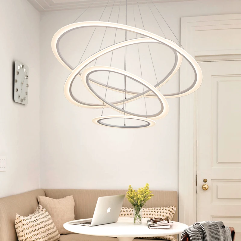 

Modern LED lustre Pendant Lights For Living Dining Room AC110~260V Dimming Lamp Lampara techo para sala estar