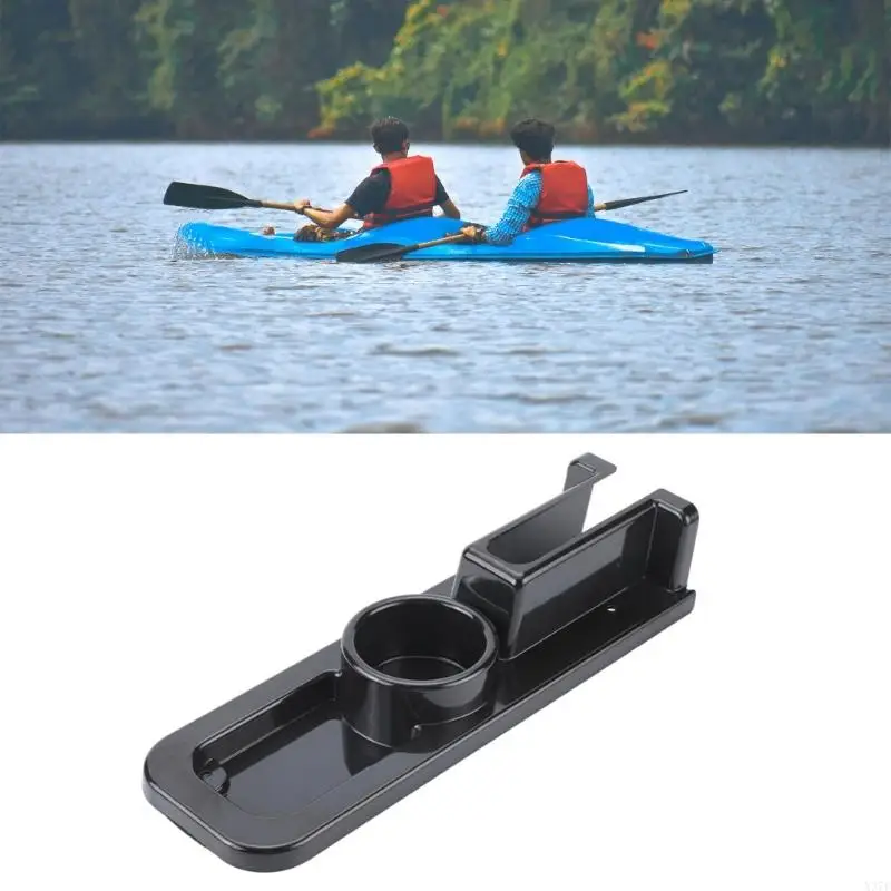 Boat Accessory Storage Cover Cup Recess, Integrated Molded Part for Drink Placement, Routine Lake Use, and Access Opening X37F