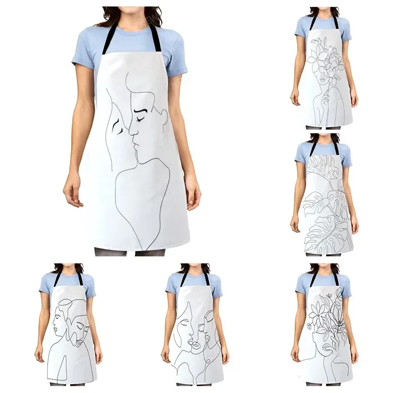 Aesthetic Women kitchen apron kids original Children Waterproof girl fashionable custom princess man waiter work apron oil proof