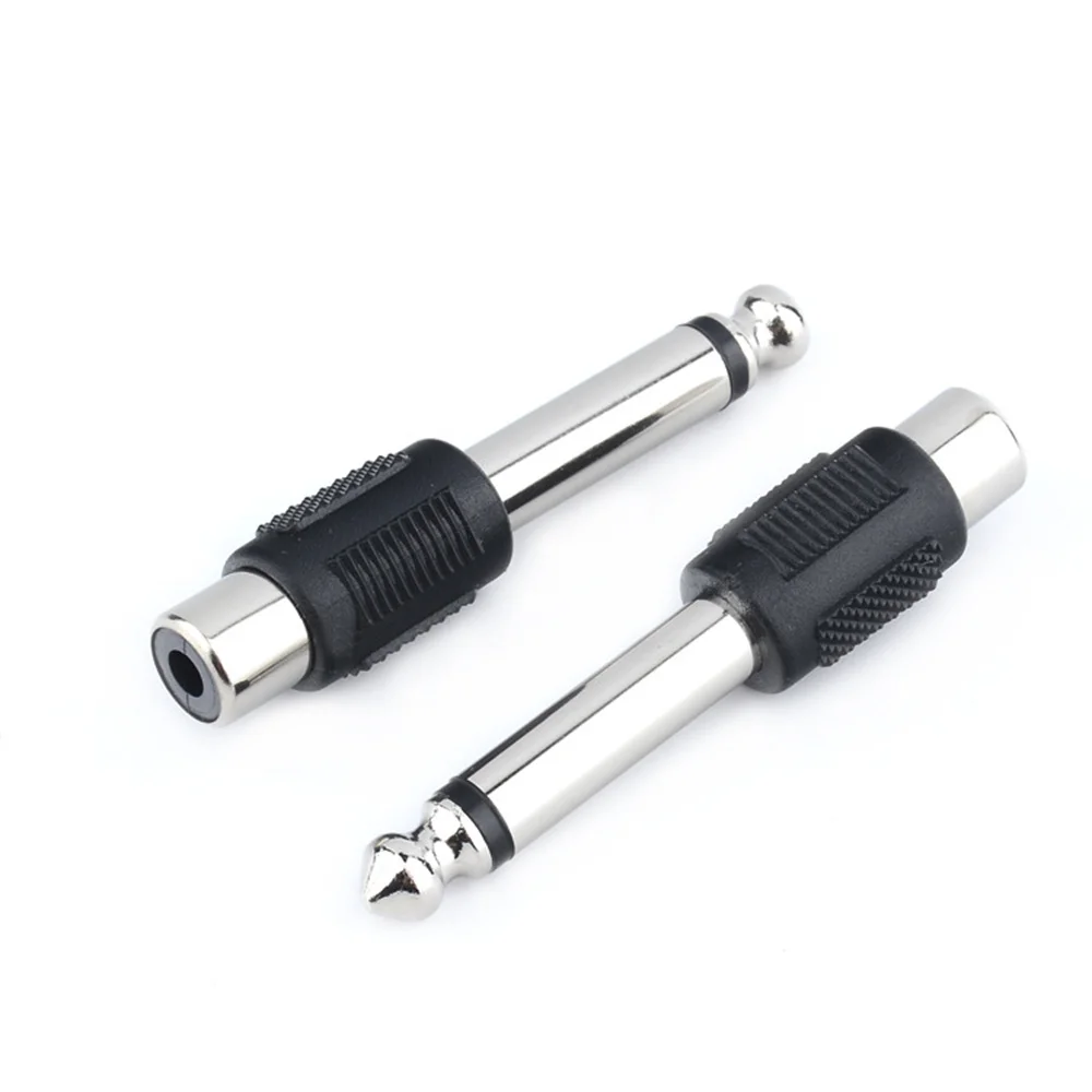 موسيقي صوت-مقبس جاك أحادي إلى RCA ono محول مقبس أنثى ، phana Male ، موصلات المكونات ، 4