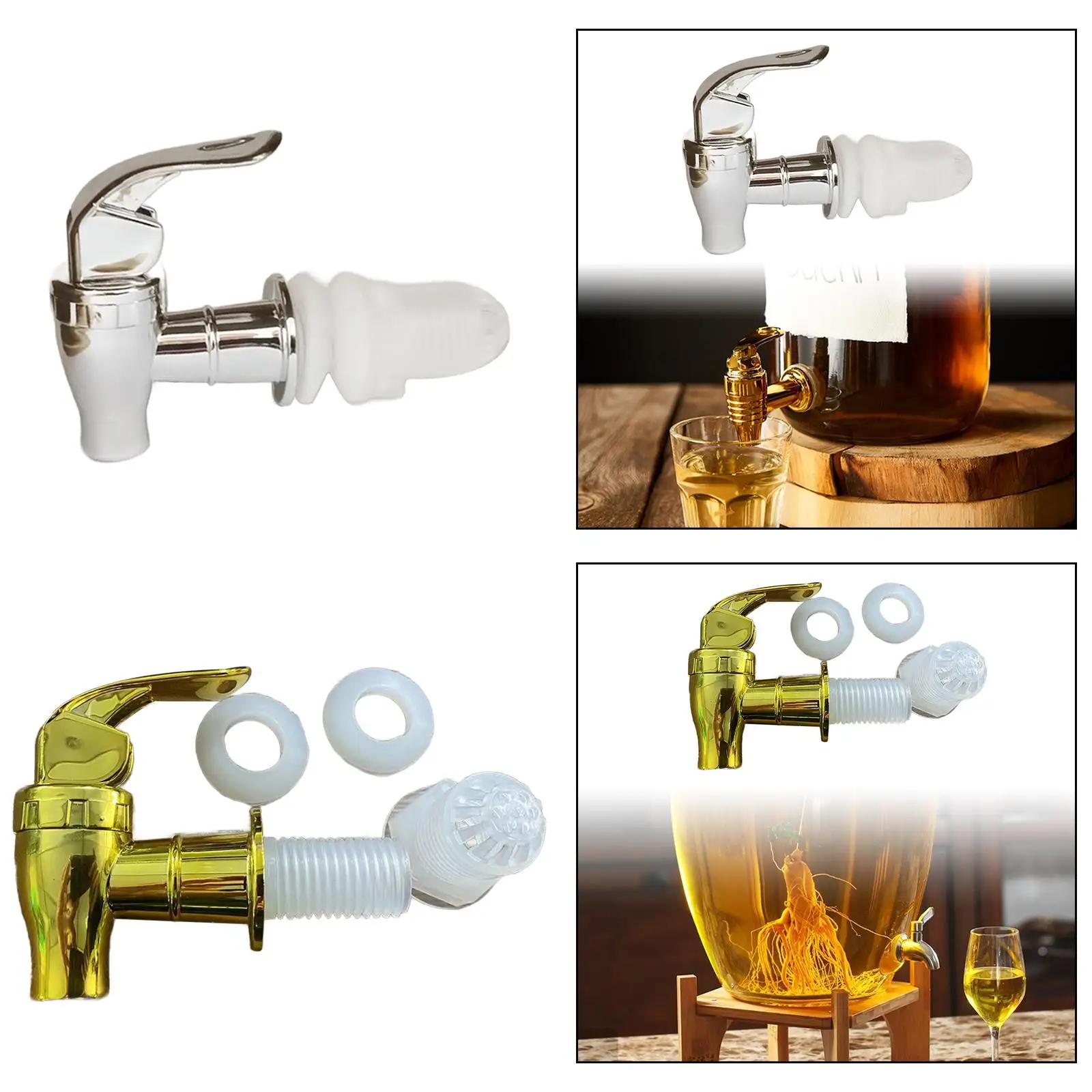 Beverage Dispenser Tap Wear Resistance Easy to Install Barrel Faucet for
