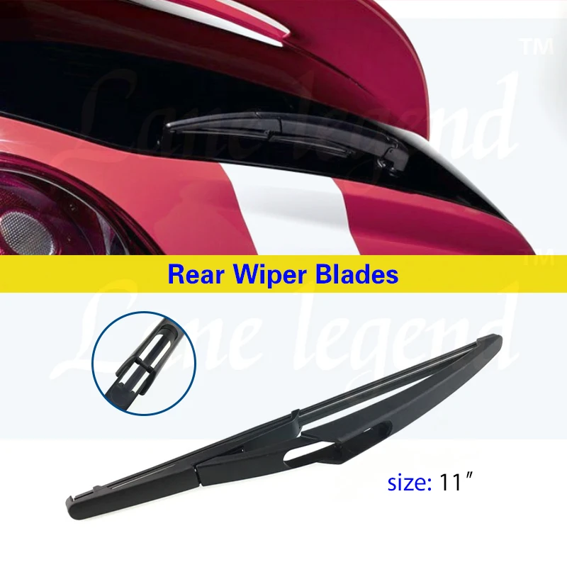 Lâmina de limpador traseiro do carro para Ford KA MK2 RU8 2009-2015, pára-brisas, limpadores de pára-brisas, escovas, acessórios de limpeza do carro, 11"