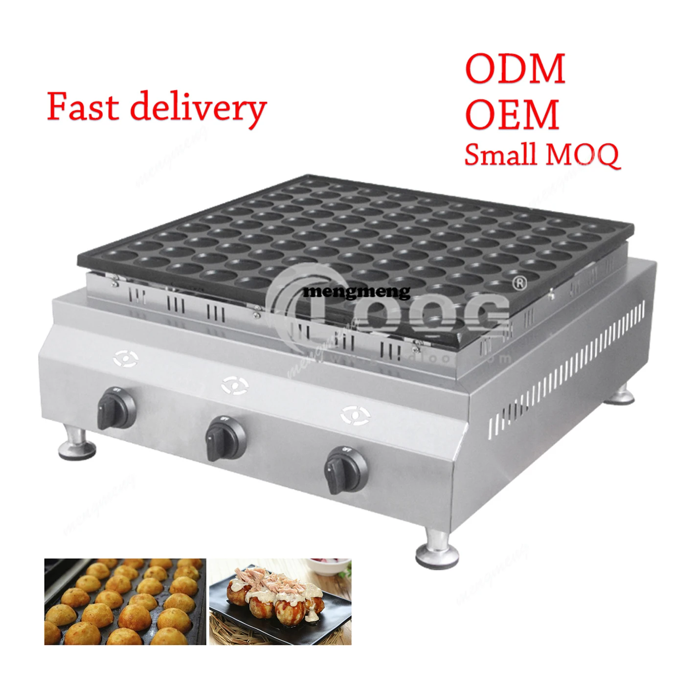 Stainless Steel Poffetjes Gas Machine Dutch Poffertjes Grill Waffle Maker Commercial Gas Dutch Mini Pancakes Machine