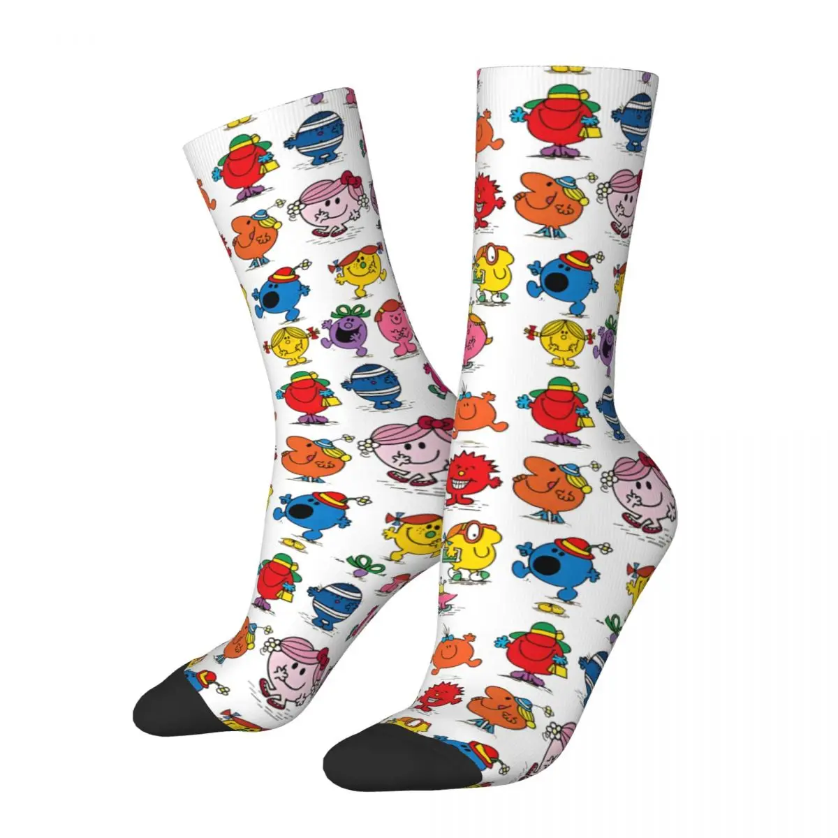 Hip Hop Retro Together calzini a compressione da uomo pazzi Unisex L-Little Miss Harajuku Pattern stampato divertente novità Happy Crew Sock