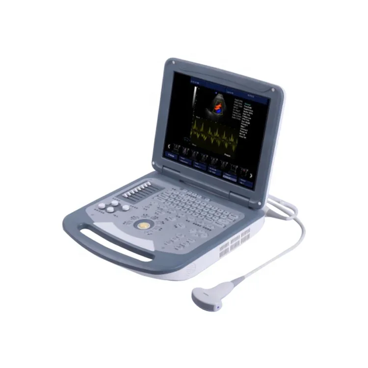 Notebook Portable 2d Color Doppler Abdominal Ultrasound Machine HE-E60 With 15 Inches LCD