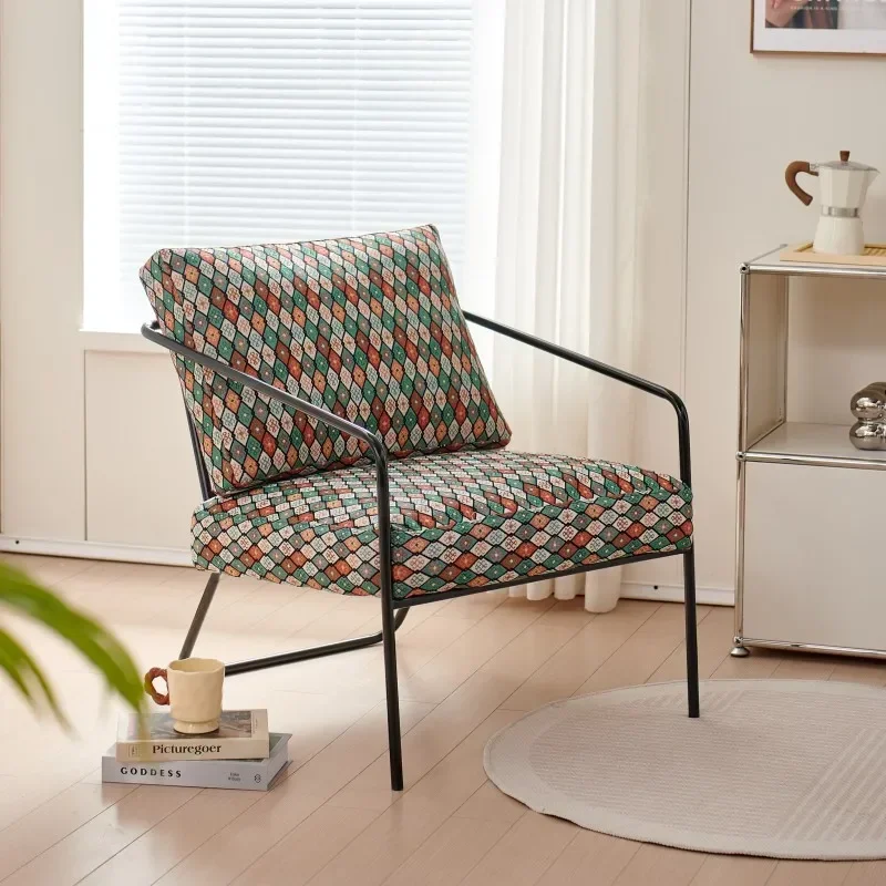 Dining Chair Booster Elegant Hall Armchair Single Sofa Upholstery Replacement Nordic Chairs Vintage Relaxing Underframes Voven