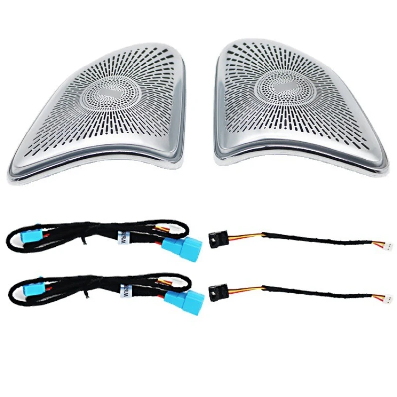 Suitable for Mercedes-Benz GLE/GLS/W167 treble luminous speaker cover A column 64 color synchronous original light modification