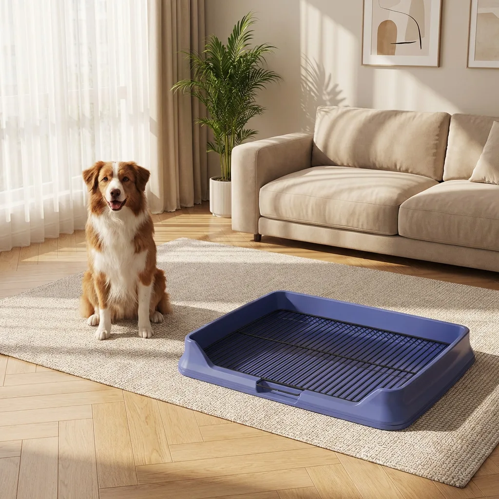 Dog Toilet for Small Dogs, Large Dogs - Anti-Pooing & Defecating Basin and Urinal for Pets, Pet Cleaning Supplies, Reusable & Du