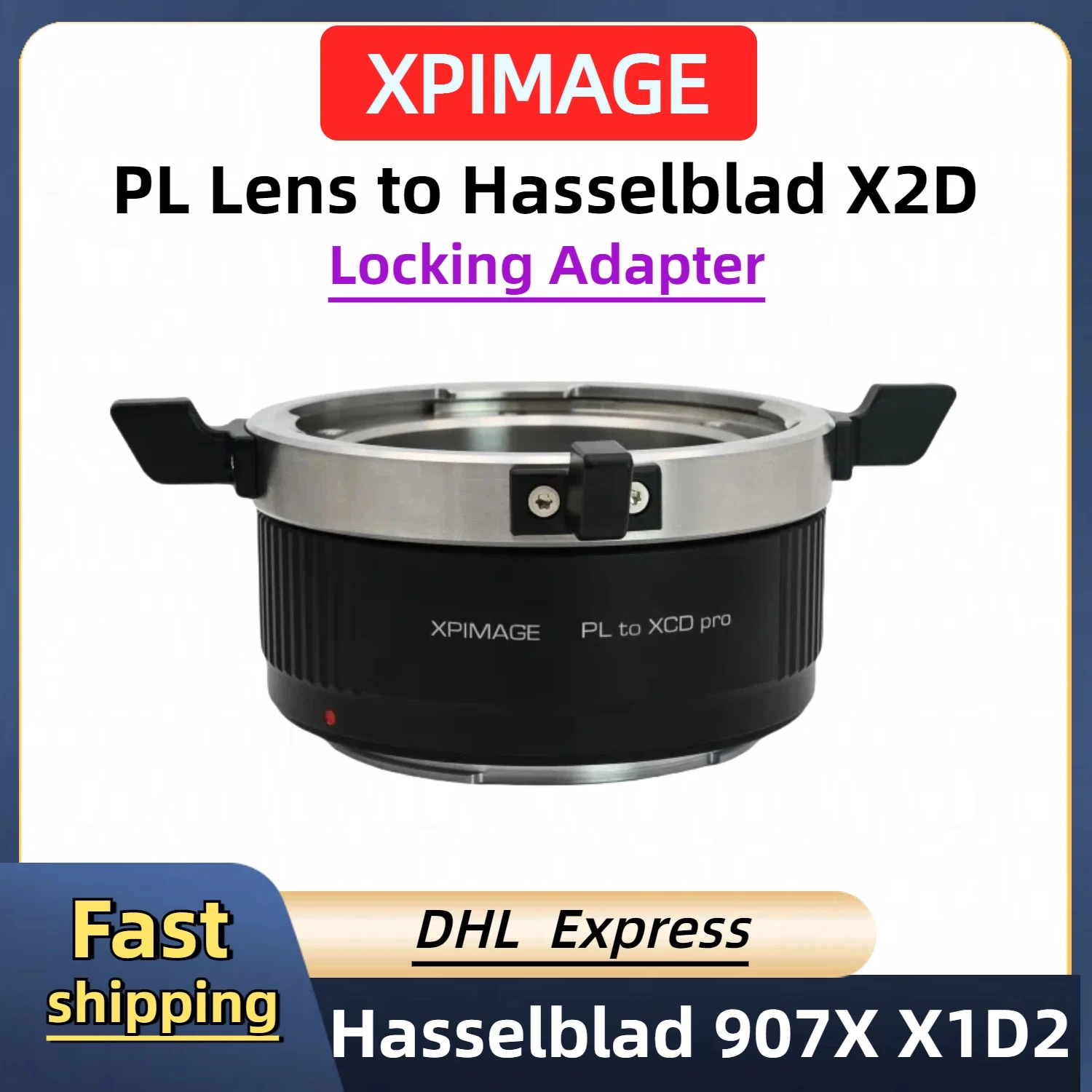 

Адаптер XPIMAGE PL-XCD для объектива ARRI PL к камере HASSELBLAD X2D X1D2, крепление PL на XCD, адаптер с блокировкой PL-X1D2 907X X2D