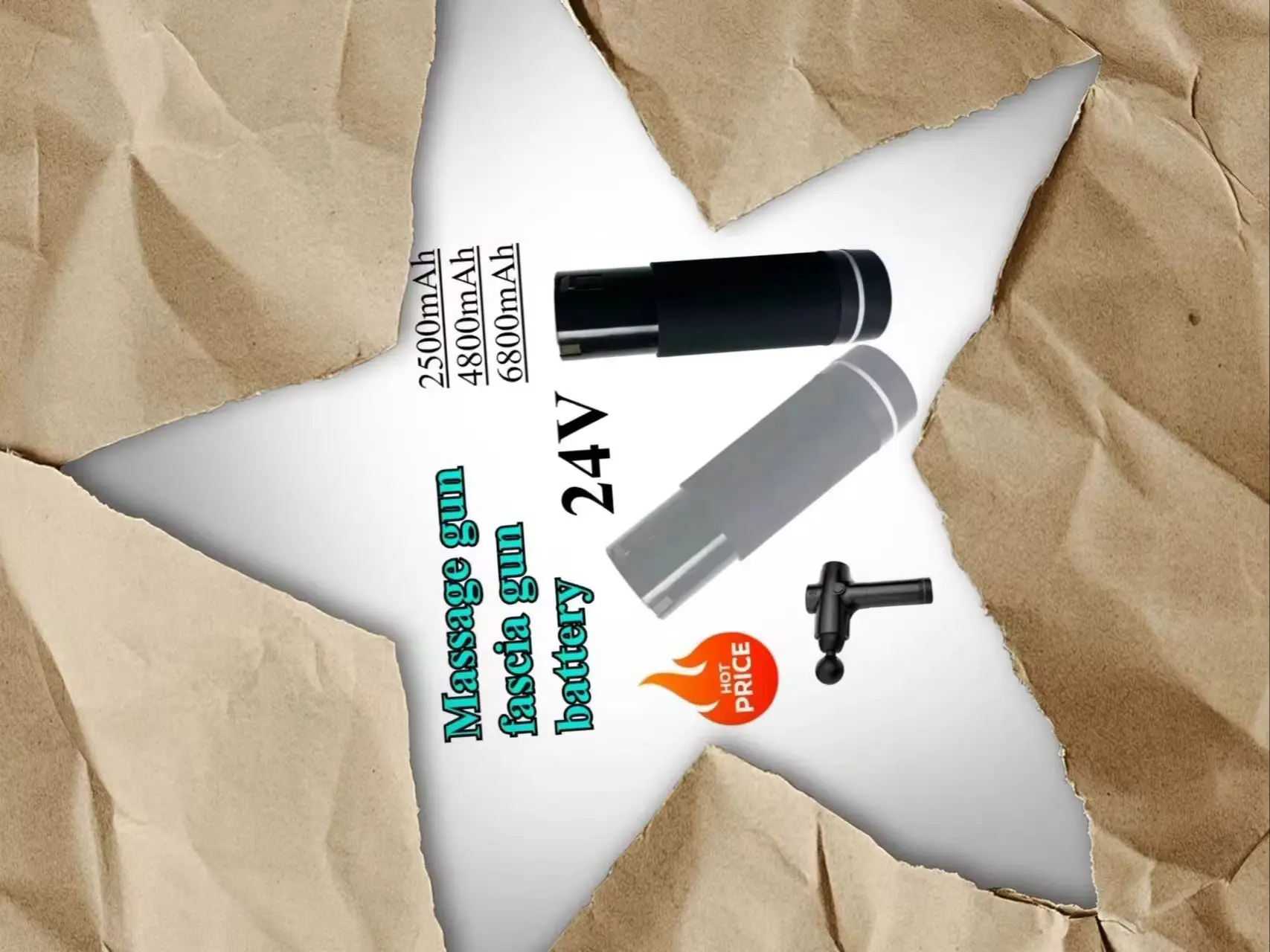 

24V 2500mAh/4500mAh/6800mAh Massage Gun/Fascia Gun Battery for Various Types of Massage Guns/Fascia Guns