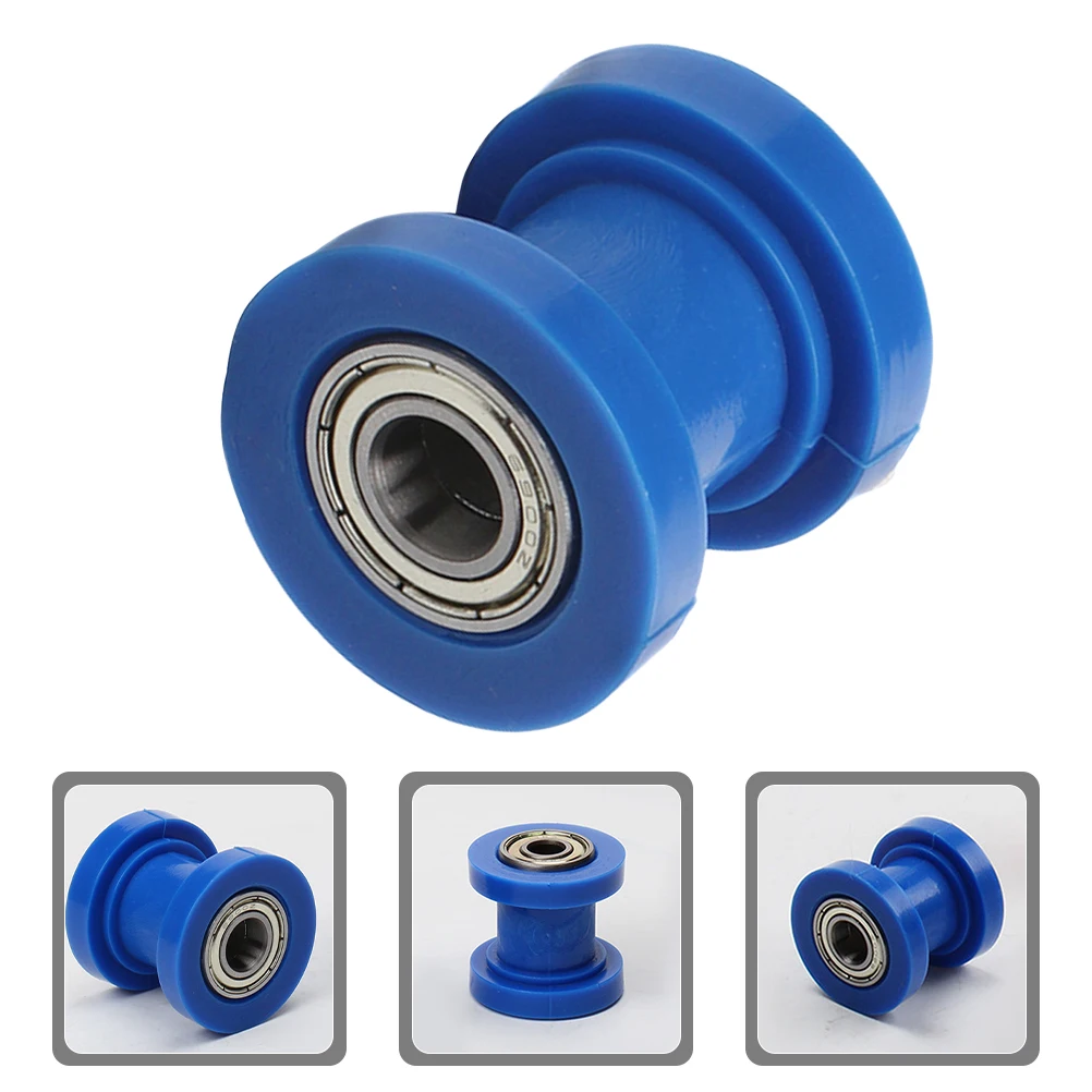 

Guide Sprocket Accessories Motorcycle Chain Roller Wheel Rollers Universal Bike Tensioner Blue