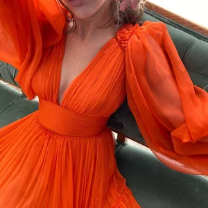 Bridalromance-Nacht Tüllnacht für Frauen, elegantes Nachtkleid mit Langarm und Hals in V, groß, für die Hochzeitsfeier 6 Hauptverkaufskleid mit Mango - №3