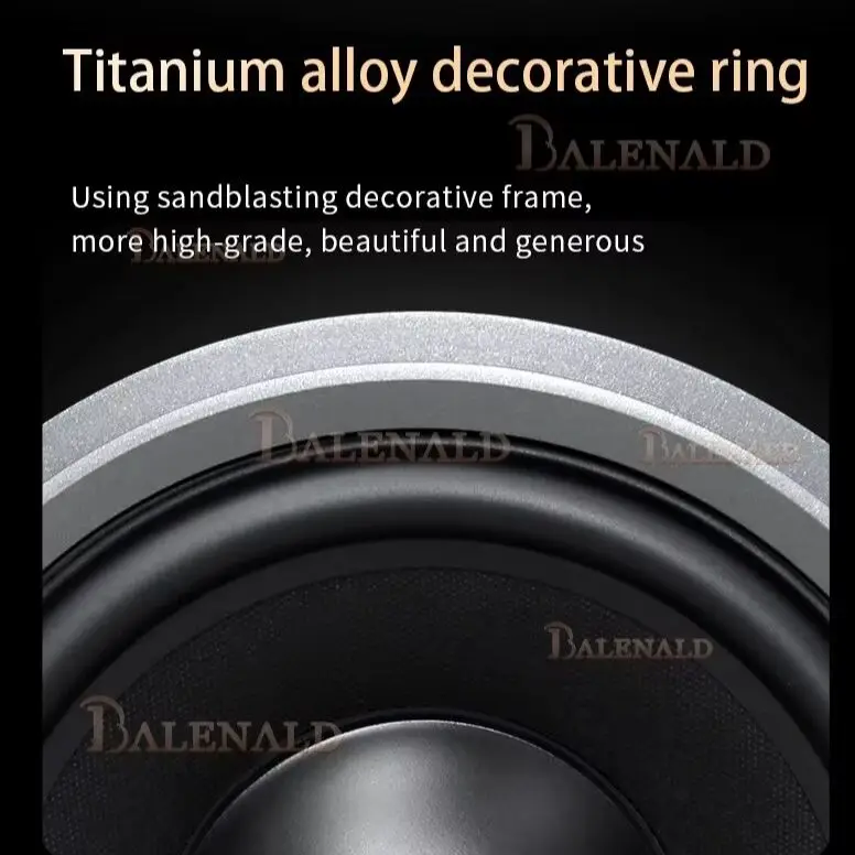 8‑Inch Bass Nautilus Three‑Way Bookshelf Passive Hi‑Fi Speaker High Fidelity Home Audio Loudspeaker