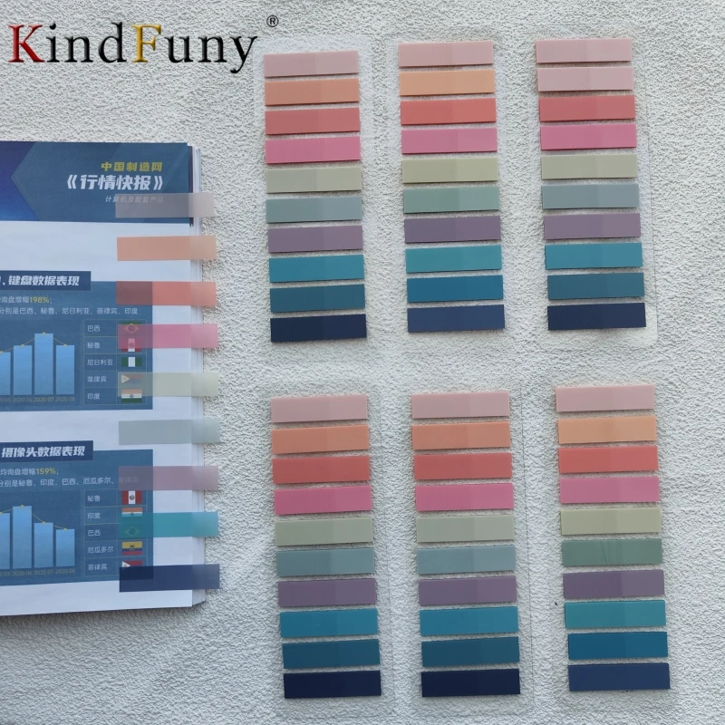 

1200Pcs Transparent Sticky Notes Self-Adhesive Bookmarks, Aesthetic Stationery, Clear Page Tabs, Notepad for Annotation, 6 Packs