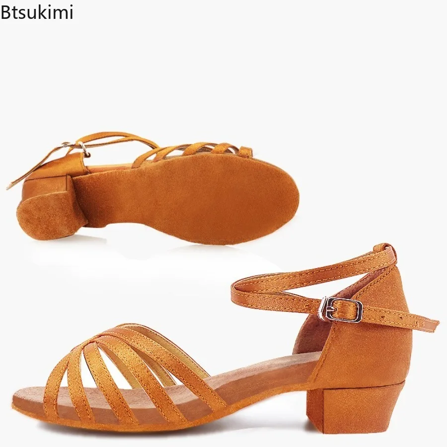 جديد إمرأة أحذية الرقص اللاتينية الفتيات كعب منخفض التانغو السالسا قاعة الرقص الحديثة لينة سوليد أحذية رقص رومبا اللاتينية التدريب اليومي #5