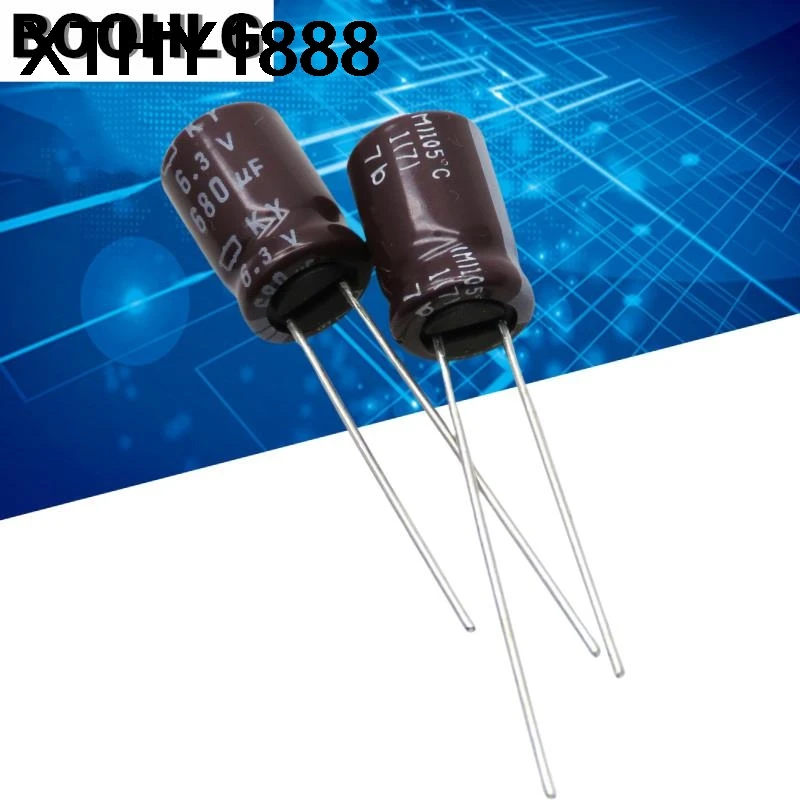 20PCS 680UF 6.3V NCC black diamond capacitor 6.3V 680UF 8X12 KY high frequency low resistance