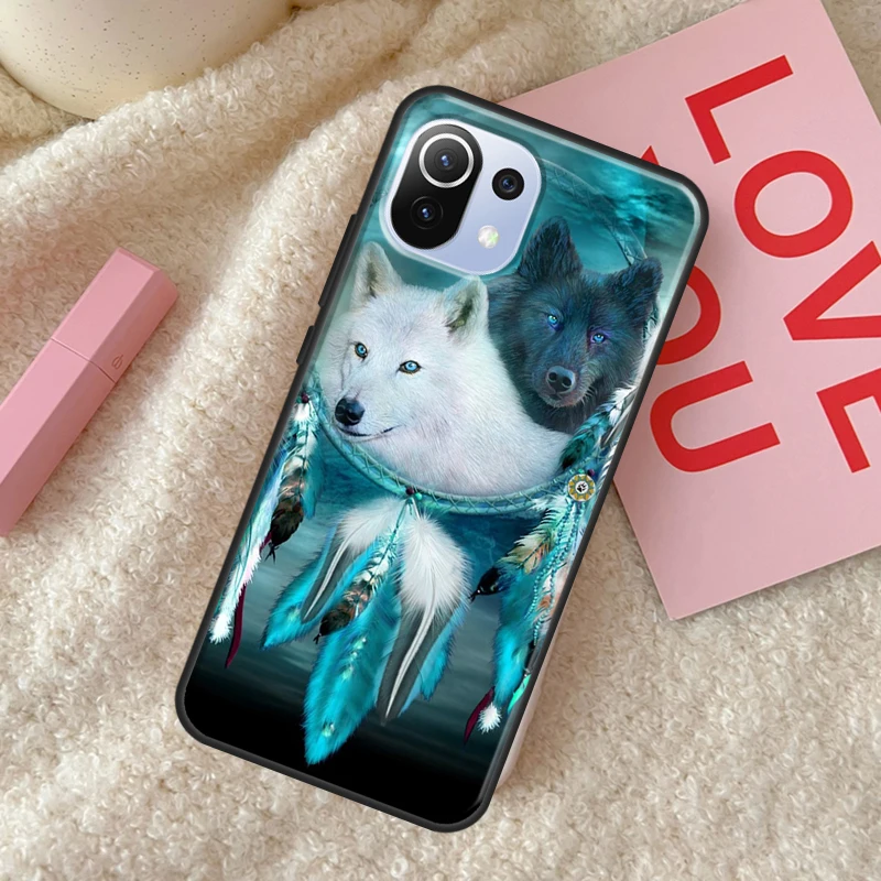 Dream Catcher Feather Wolf Case For POCO X5 X3 X4 F5 Pro F3 F4 GT C40 M5s Phone Cover For Xiaomi 13 11T 12T Pro 12 Lite