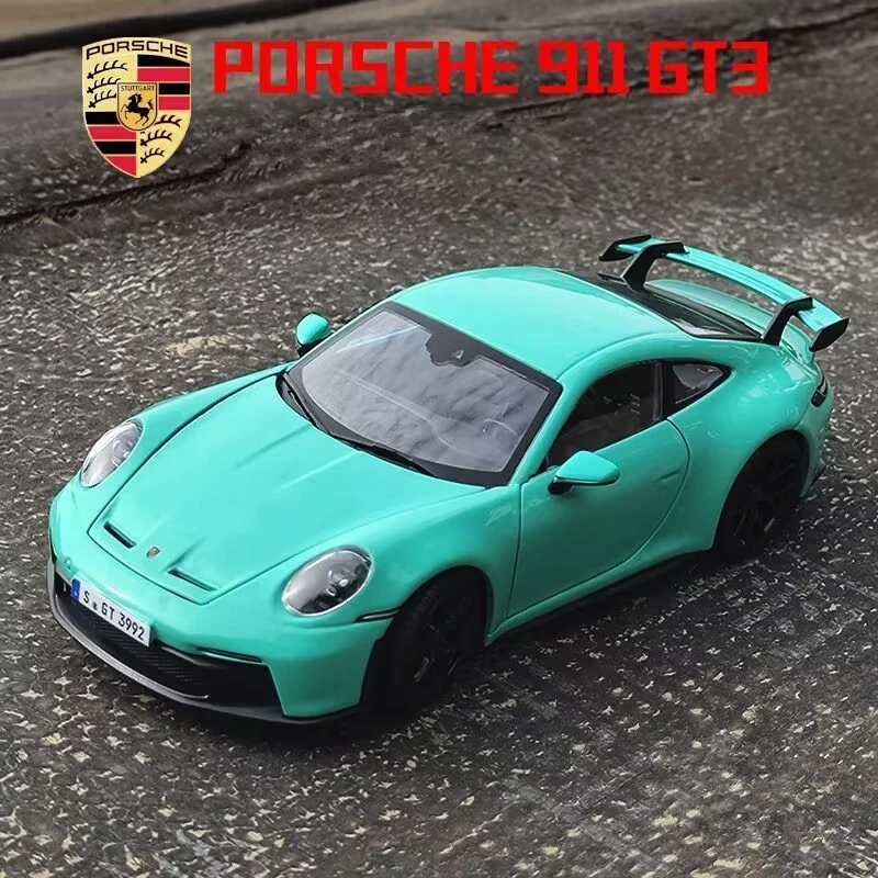 

Bburago 1:24 Porsche 911 GT3 Racing Car Alloy Model Diecast Metal Toy Sports Car Model High Simulation Collection Childrens Gift