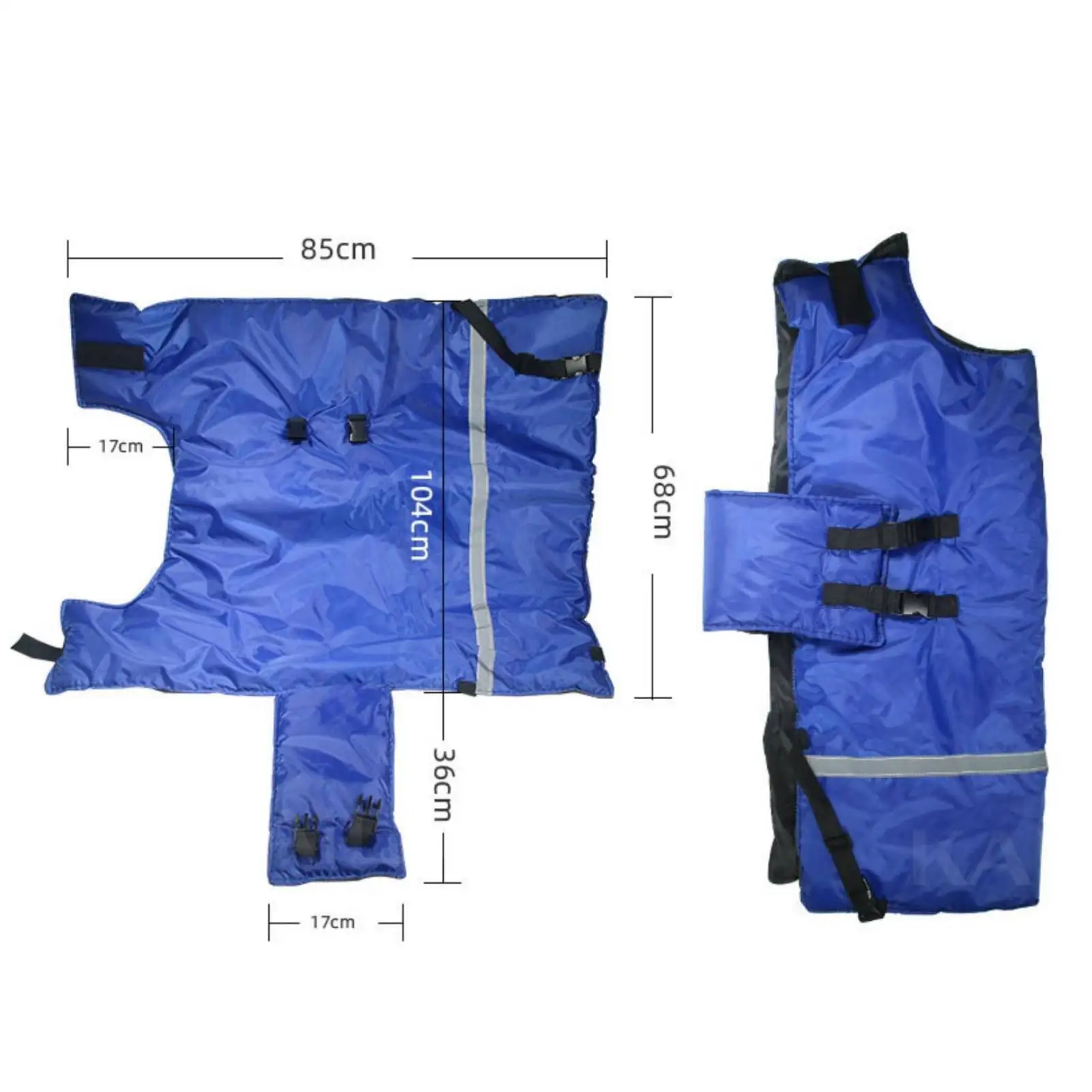 Adjustable Calf Thermal Jacket Oxford Cloth Livestock Vest for Calves Cows Horses Farm Outdoor Cold Weather Protection