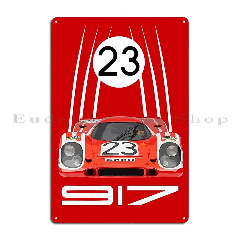 24 Hours 1970 917 No 23 Salzburg Classic Livery Metal Plaque Poster Club Kitchen Club Designing Plaques Tin Sign Poster