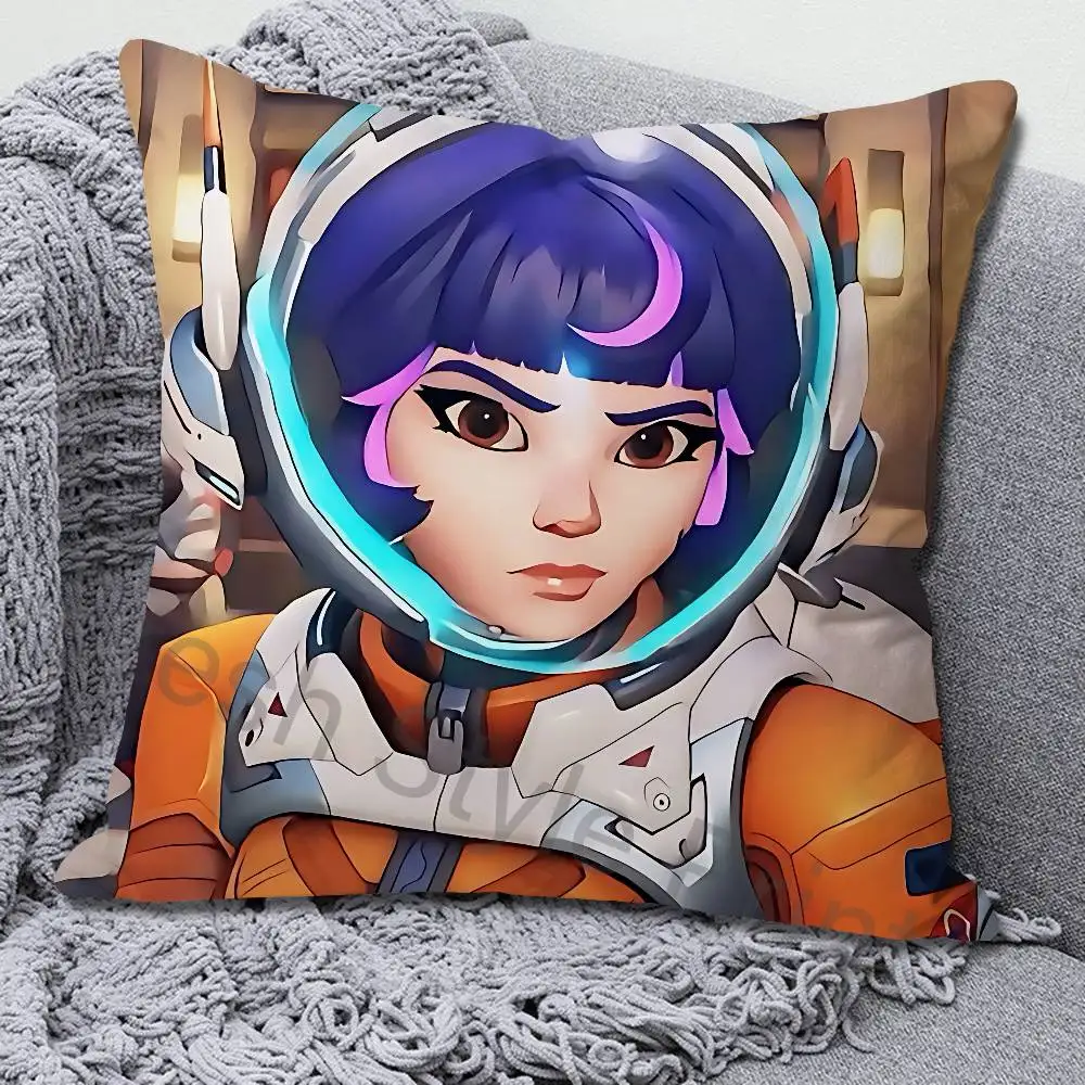 Game O-Overwatchs-S Juno Pillow Cases for Bedroom Living Room Sofa Home Decor Polyester Cushion Cover with Zipper