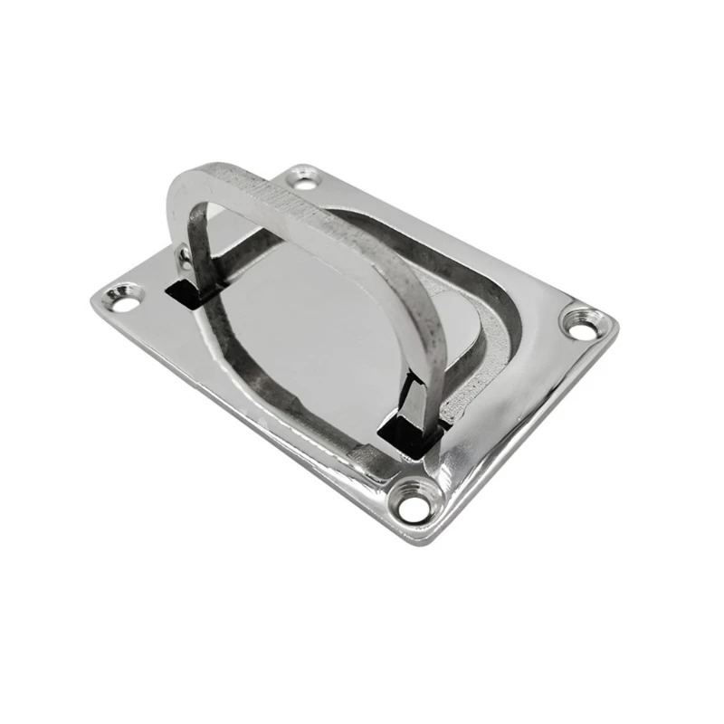 Strong 316 Stainless Steel Flush Mount Pull Up Handle For Boat Doors And Furniture