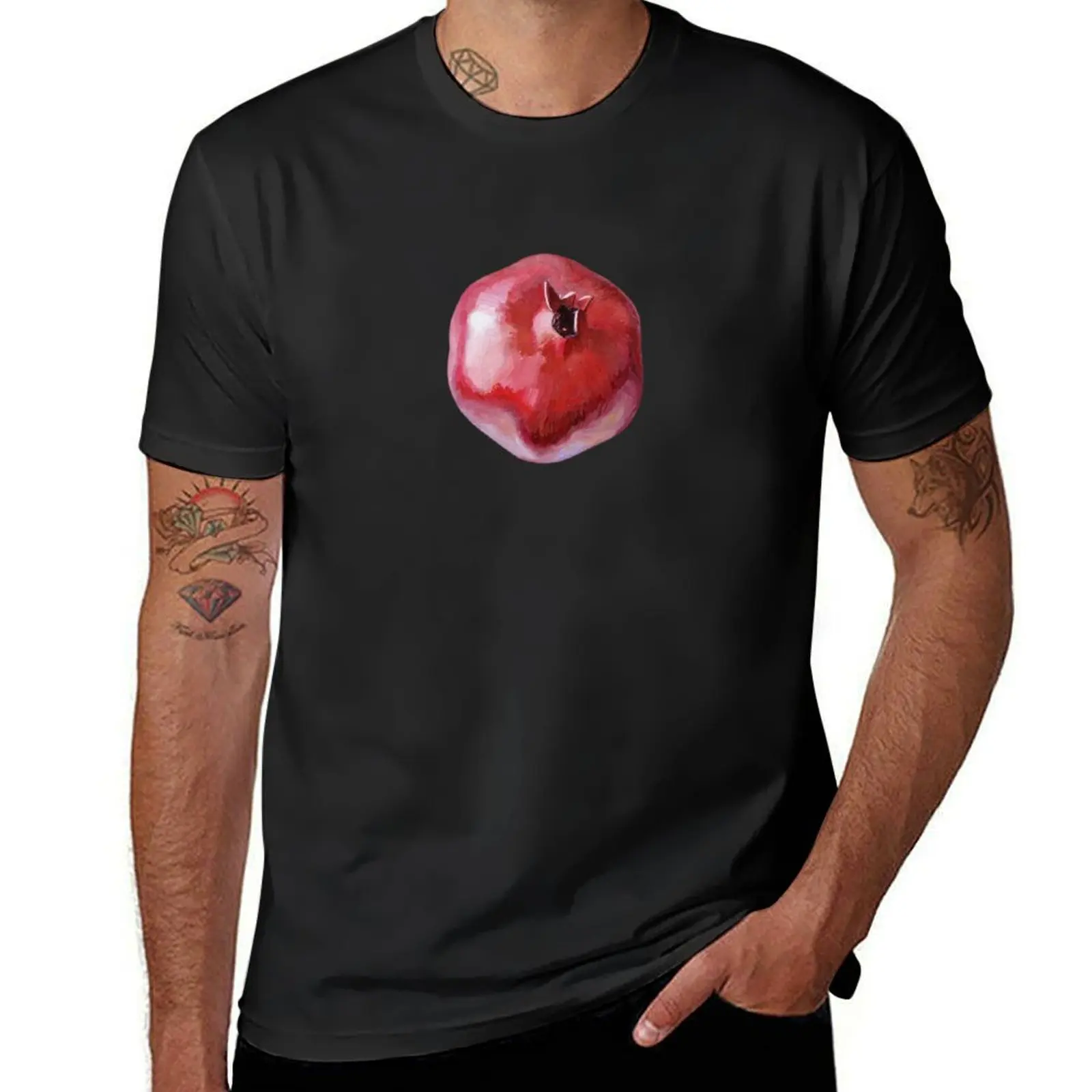 Pomegranate whole T-Shirt plus sizes sweat summer tops mens plain t shirts