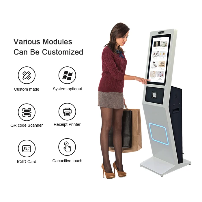 Cash Register Self Payment Kiosk Bill Pay Machine Supermarket Unmanned Self-service