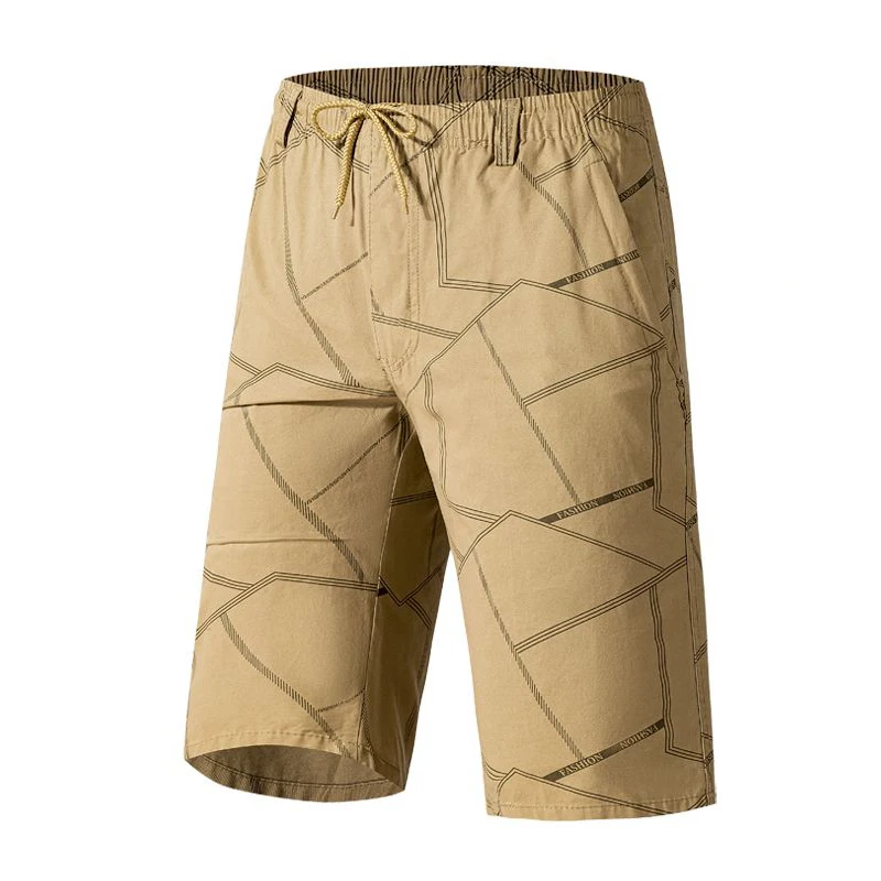 

Mens Cargo Shorts Cotton Casual Below Knee Shorts Pocket Summer Cotton Shorts Running Jogger Shorts Elastic Waist