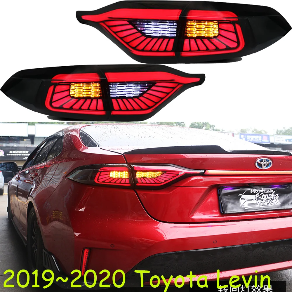 Dynamic car bumper tail light Levin taillight corolla 2019~2020y LED car accessories Taillamp Levin rear light fog