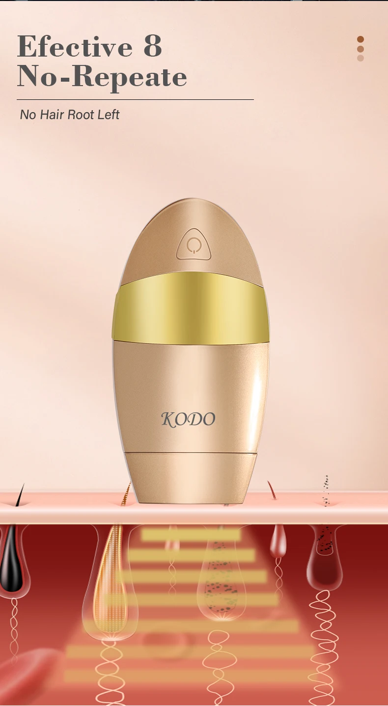 KODO 2026 High-end Customization Ice Laser Hair Removal Laser Epilator Permanent IPL Painless Photoepilator 4 in 1 Face and Body