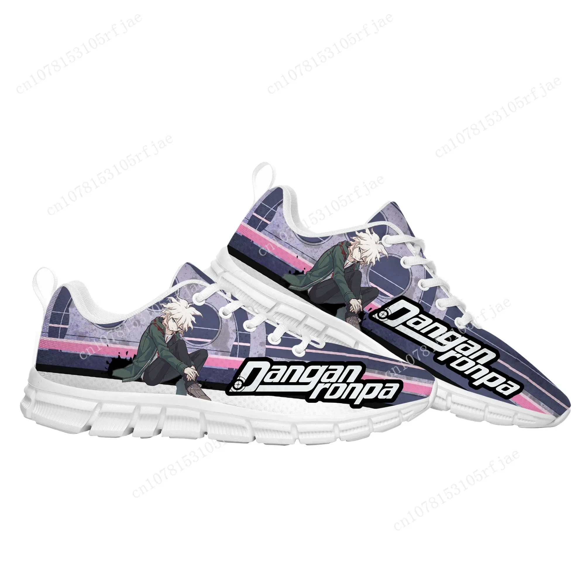 Cartoon Game Danganronpa Komaeda Sports Shoes High Quality Mens Womens Teenager Children Sneaker Tailor Made Couple Built Shoes