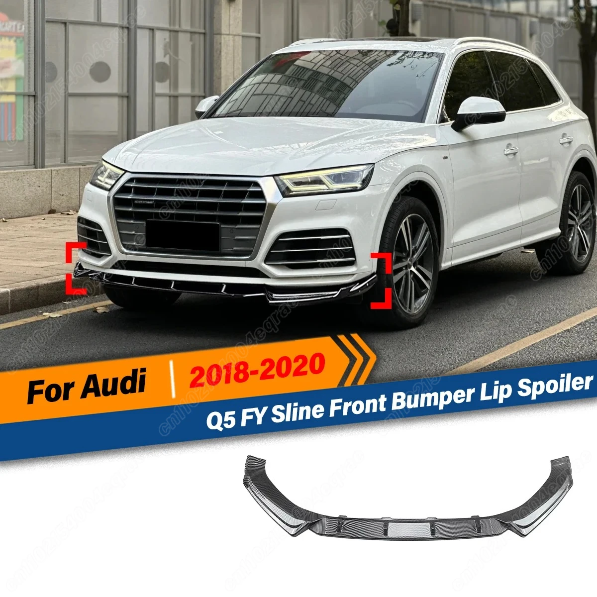 

Для Audi Q5 FY Sline 2018 2019 2020 автомобильный передний бампер, спойлер, диффузор, разветвители, комплект кузова, фартуки, аксессуары для отделки, комплекты кузова