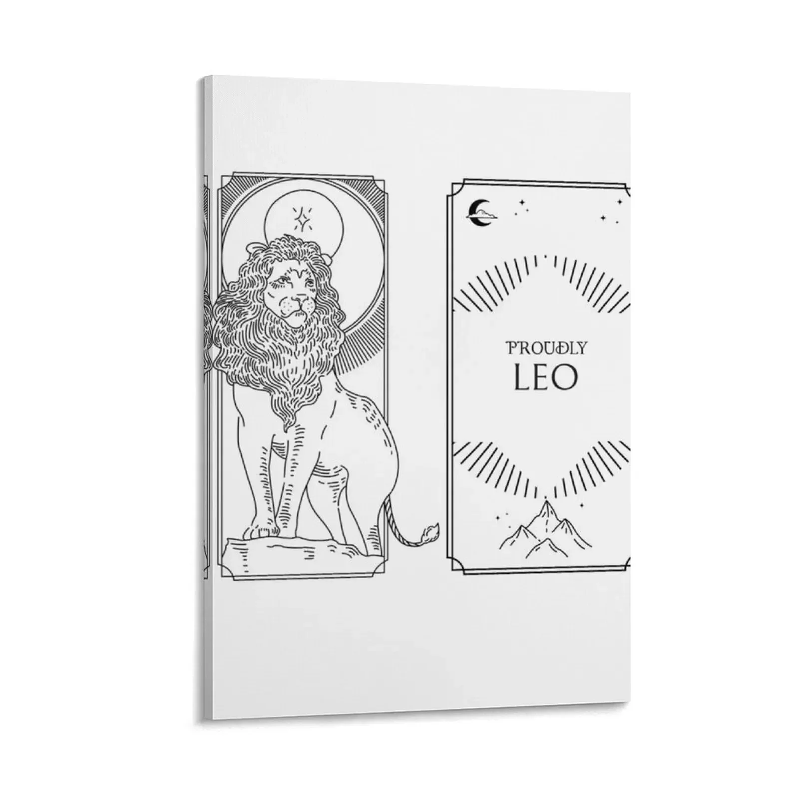 

Proudly Leo Canvas Painting living room decoration room decors aesthetic room decorations for men