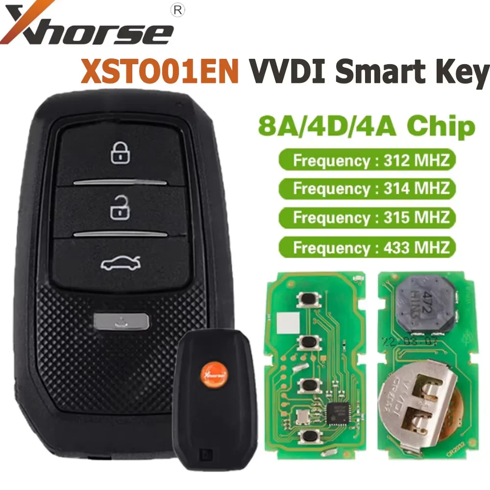 

Глобальная версия Xhorse VVDI XSTO01EN Универсальный смарт-брелок XM38 для Toyota 4D 8A 4A «все в одном» с чипом 315 434 поколения