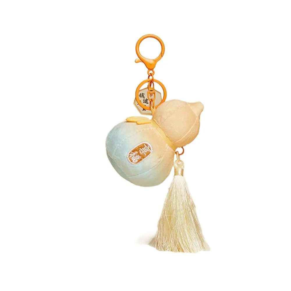 النمط الصيني القرع المفاتيح على ظهره ديكور حقيبة معلقة محشوة القرع مفتاح قلادة الإبداعية لطيف الهدايا القرع كيرينغ