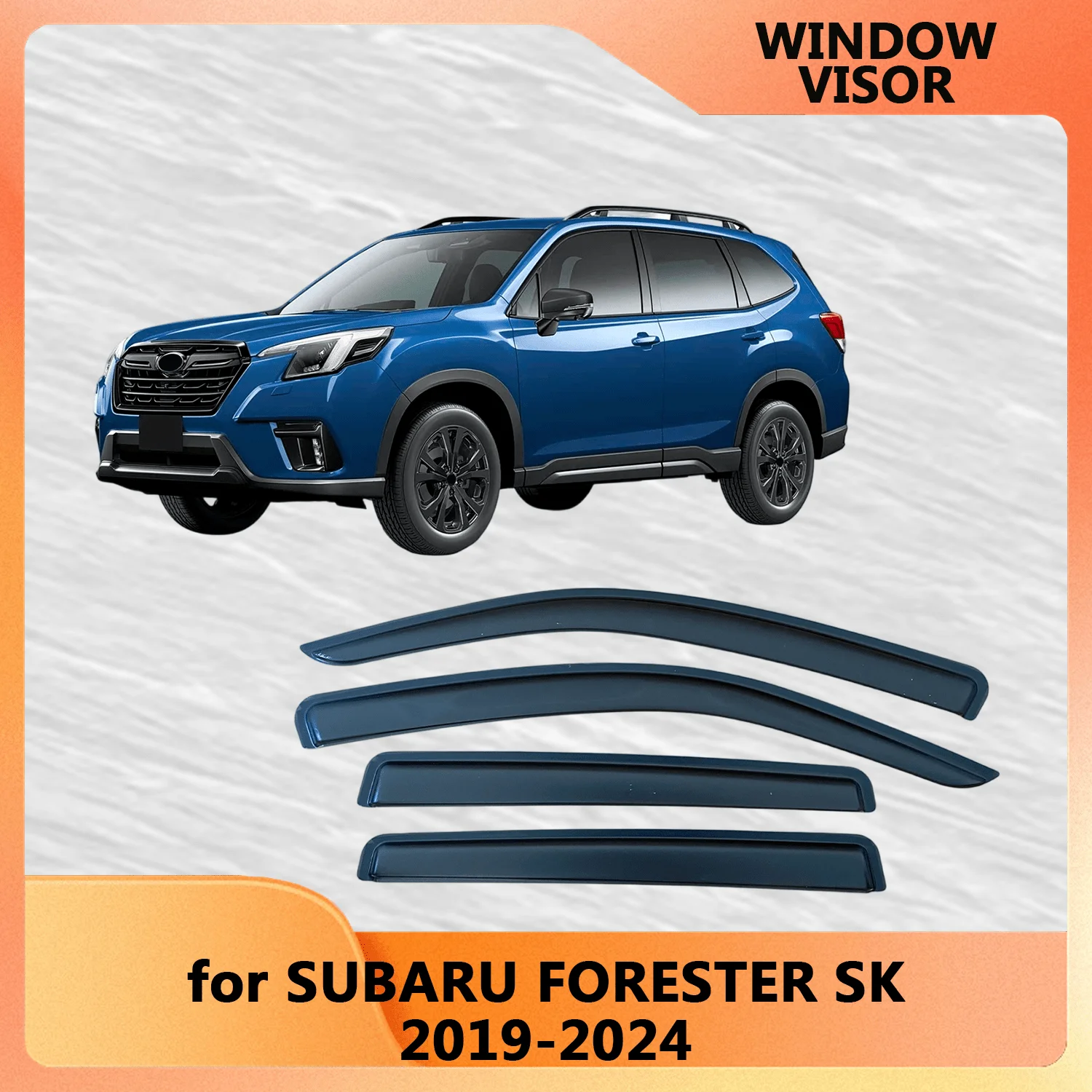 

Оконный козырек для SUBARU FORESTER SK 2019 2020 2021 2022 2023 2024, ветровые дефлекторы, защита от дождя, дверной козырек, вентиляционные шторы, вентиляционный козырек