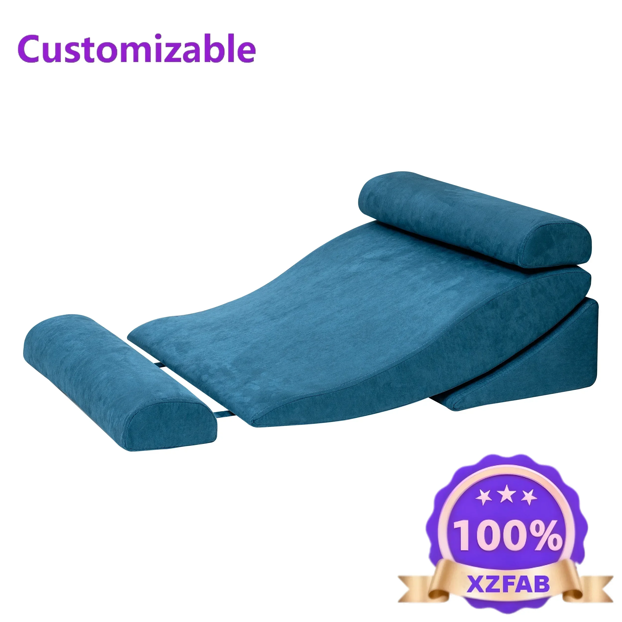 Factory Direct 2026 Adjustable Anti-Reflux Wedge Pillow For Elderly Acid Reflux Relief GERD Bed Wedge Cushion Reclining High Com