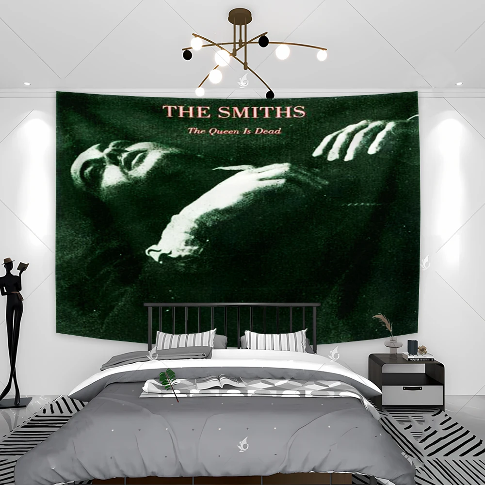 سميثز الملكة ميت نسيج 1980's إيندي موريسي الجدار الشنق خمر الشرير الصخرة الفرقة غرفة المعيشة غرفة نوم النوم ديكور